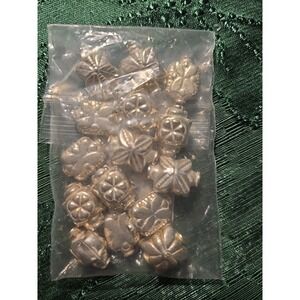 Antique Silver Plated Copper Beads Assorted Charms #153 Bundle W/ Others Listed